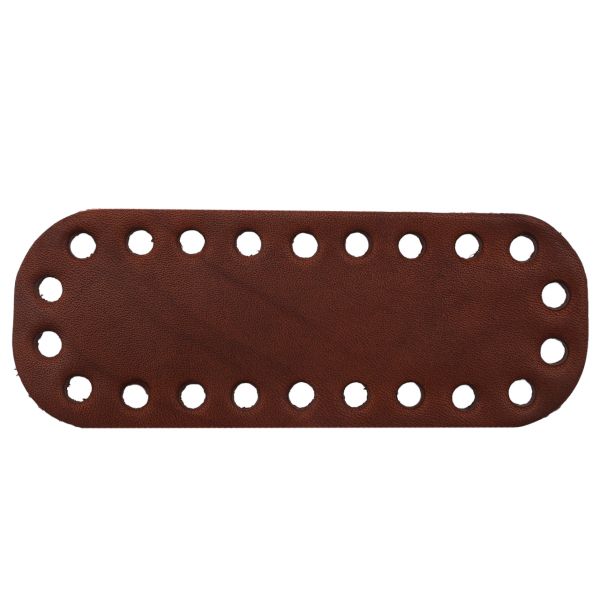 Дно для сумки мини, 11см / 4,2см, дизайн №506, 100% кожа (толстая кожа) (72 светло-коричневый)