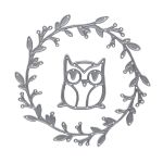Форма для вырубки, Сова, 100х100мм, 861-009-015