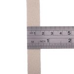 Тесьма (лента) киперная 15 мм / 50 метров, 3 г/м, 100% полиэфир, 02 молочный