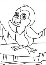 Набор для раскрашивания цветным песком №39 Пингвин на льдине, 16.5х23 см, Hobbius SPT-01