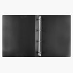 Папка на 4 О-кольцах A4 700 мкм 25 мм, волокно, 4 шт, d-17 мм, черный new EC211430001, Expert Complete