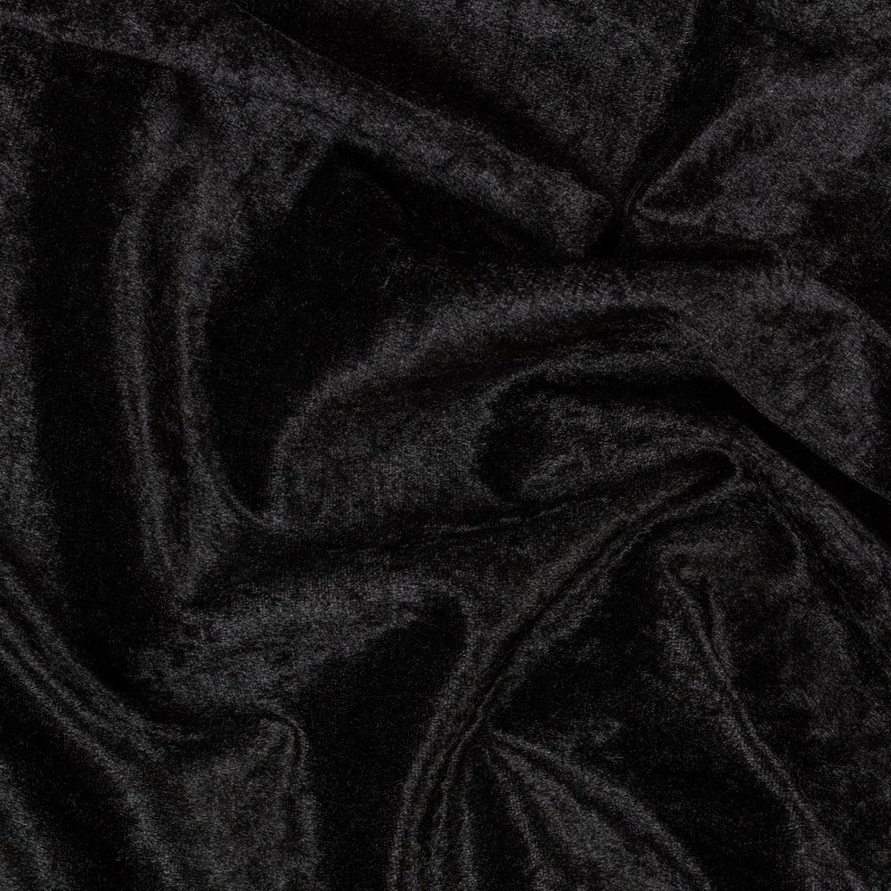 Плюш (ткань) 00 Peppy PCVL, 250±5 г/м², 150±2 см / 5 метров, винтажный, 10 черный