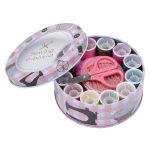 Набор для шитья швейный, дорожный 28 предметов 11х4,5см, розовый, MTW154