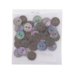 Пуговицы на 2 прокола 20L (12,5мм), ракушка (B-Grey (серый)), CN-S003A, 36 шт