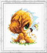 Набор для вышивания нитками Чудесная игла, Милый глупыш, 12х14 см