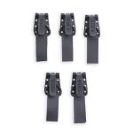 Крючок шубный PQ 45 мм, серый, PQ5208, 5 шт