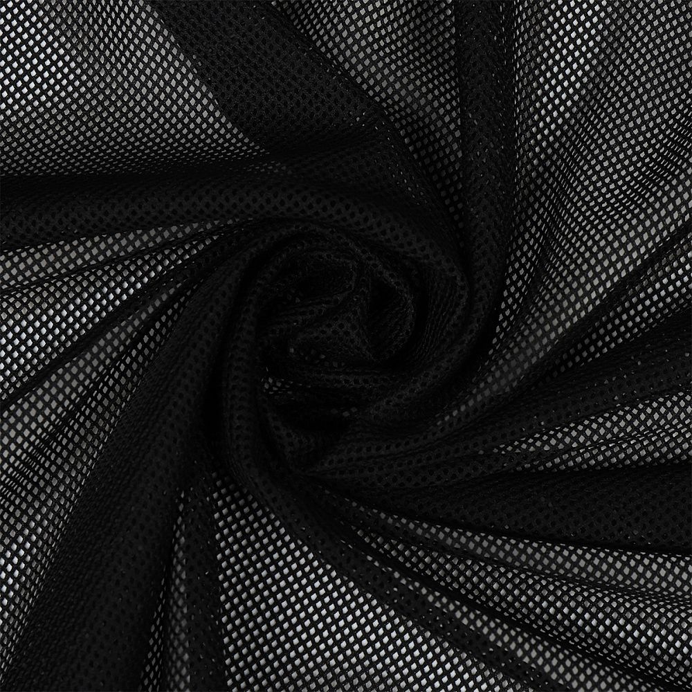 Сетка подкладочная трикотажная 65 г/м², 170 см / 5 метров, TBY.0354.03.5, цв.03 черный