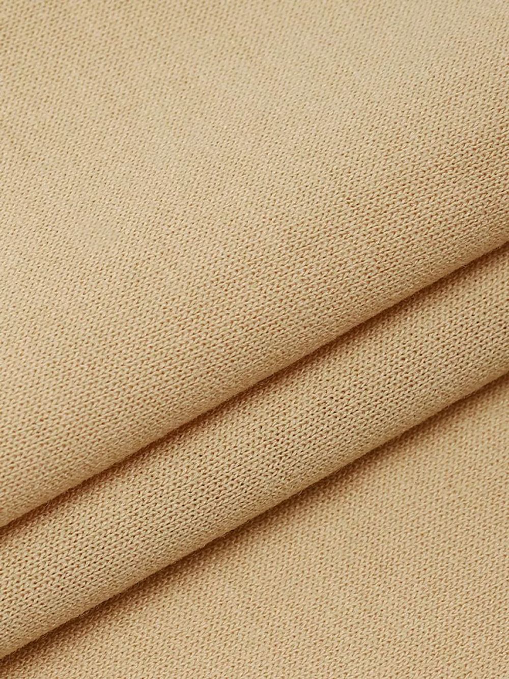 Футер 2х нитка петля Поливискоза стрейч 220г Small French Terry цв.S892 бежевый в нарезке 3м