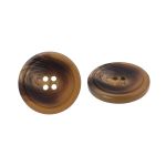 Пуговица 4 прокола 48L = 32 мм, пластик, col.B коричневый, CN2864, 36 шт