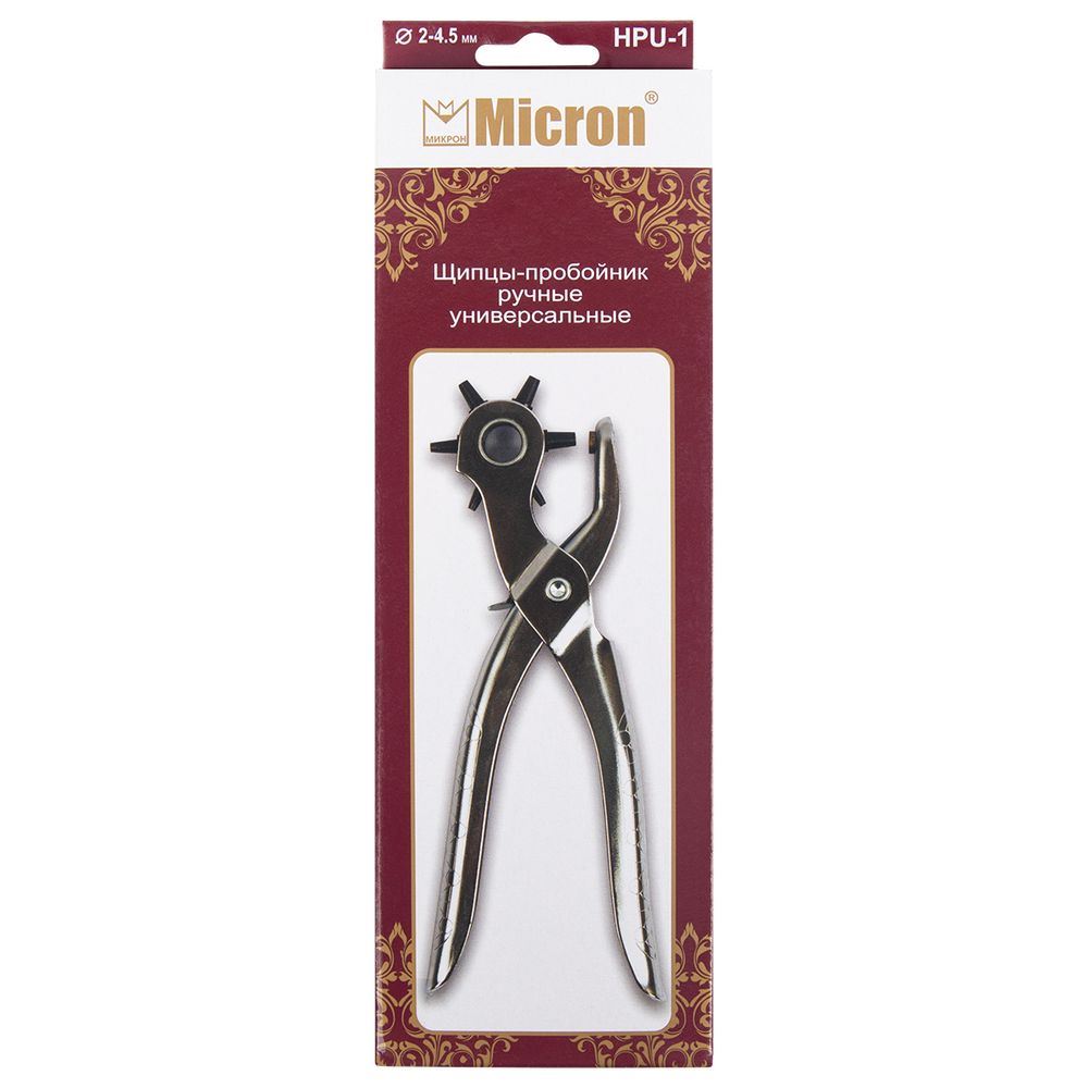 Щипцы-пробойник, 6 насадок, Micron HPU-1