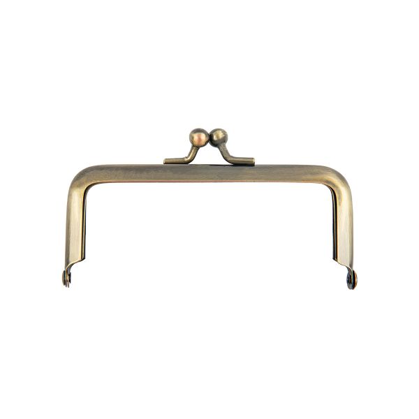 Застежка для сумки фермуар 10.5х6 см, 1 шт, 02 под состаренную бронзу, Gamma FER-28