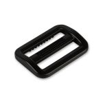 Пряжка двухщелевая пластик 19 мм, 100 шт, черный, Gamma SAR003