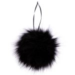 Помпоны декоративные песец, 1 шт, 02 черный, Gamma POFM-01