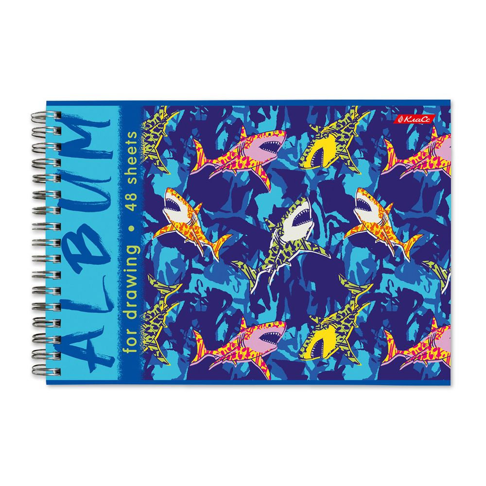 Альбом для рисования 100 г/м², A4 29х20.5 см, на гребне 48 л., 6 шт, 48АЛГР4_000274 Милые и ужасные, Светоч