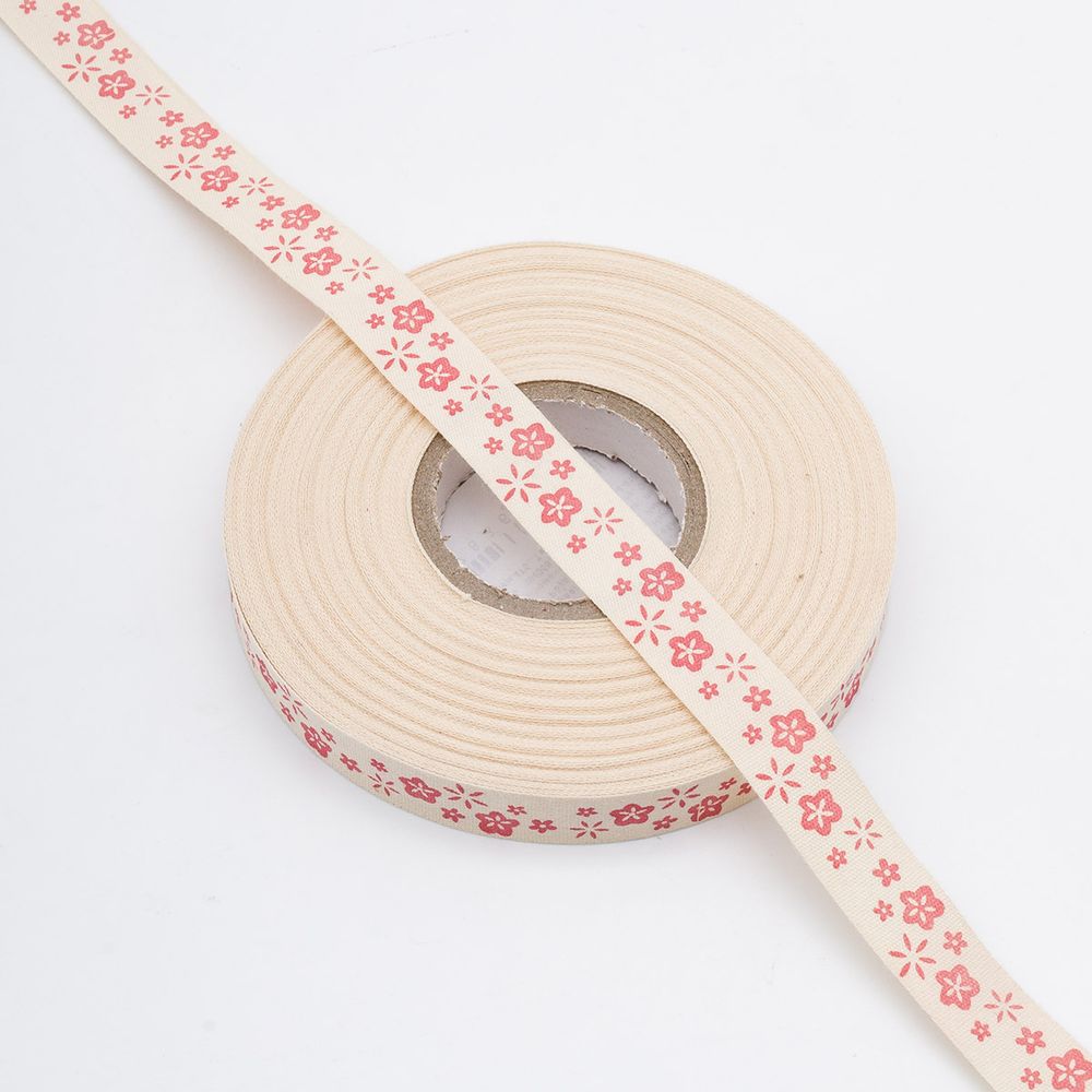 Лента декоративная х/б 15.0 мм / 25±1 метров, малиновый