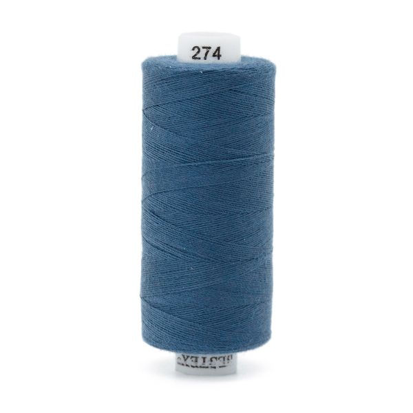 Нитки швейные бытовые Bestex 40/2, 365 м (400 ярд) / 10 кат., 274 стальной синий