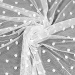 Сетка бельевая эластичная 95 г/м², шир.160 см / 238 метров, Горох TBY.00129.01, цв.01 белый /00129.01/