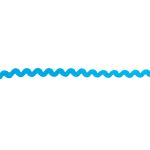 Тесьма отделочная зигзаг 9 мм, / 20 метров, голубой, Blitz