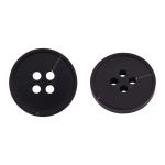Пуговицы 4 прокола 28L=18 мм, пластик, col. А черный, 72 шт, CN2836