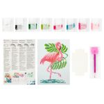 Алмазная (кристальная) мозаика Фрея, Фламинго, 19,5х14 см