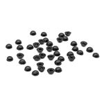 Глаза для кукол и игрушек клеевые 7мм, цв.черный, 40 шт