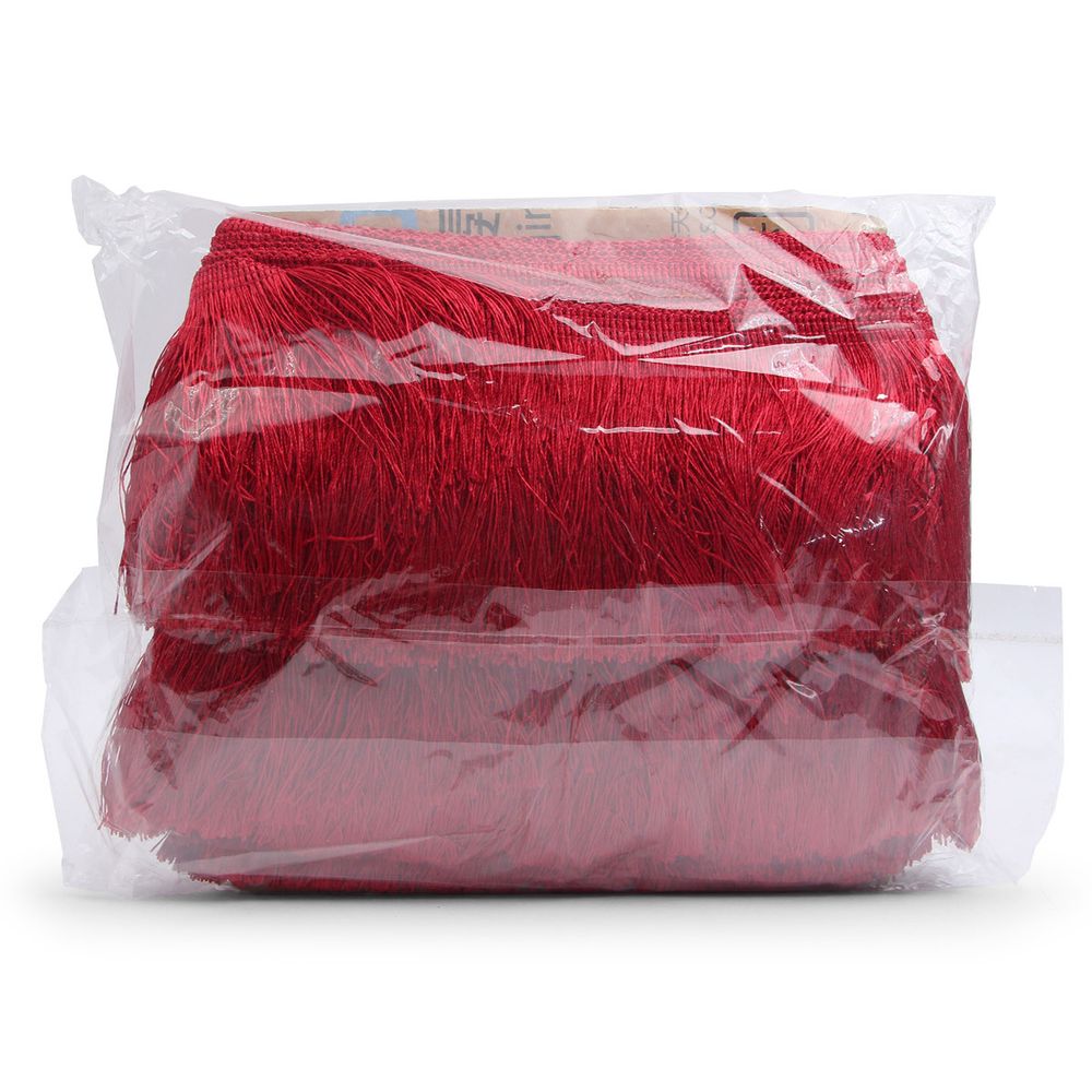 Бахрома отделочная широкая 120.0 мм / 25 метров, 171 красный