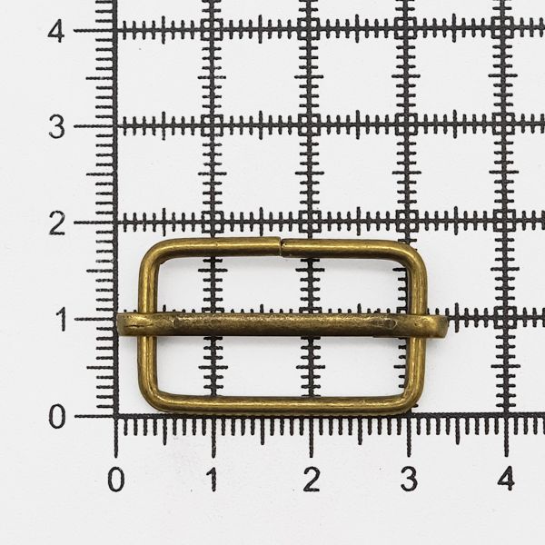 Рамка регулировочная металл 25 мм (29х17 мм, ⌀2 мм), бронза, 100 шт