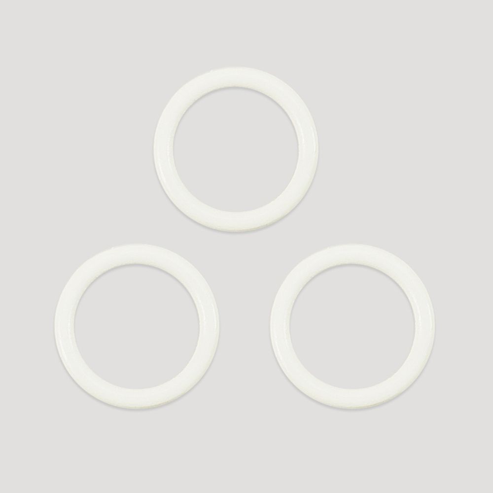 Кольца для бюстгальтера металл ⌀10.0 мм, 004 приглушенный белый, Arta, 50 шт