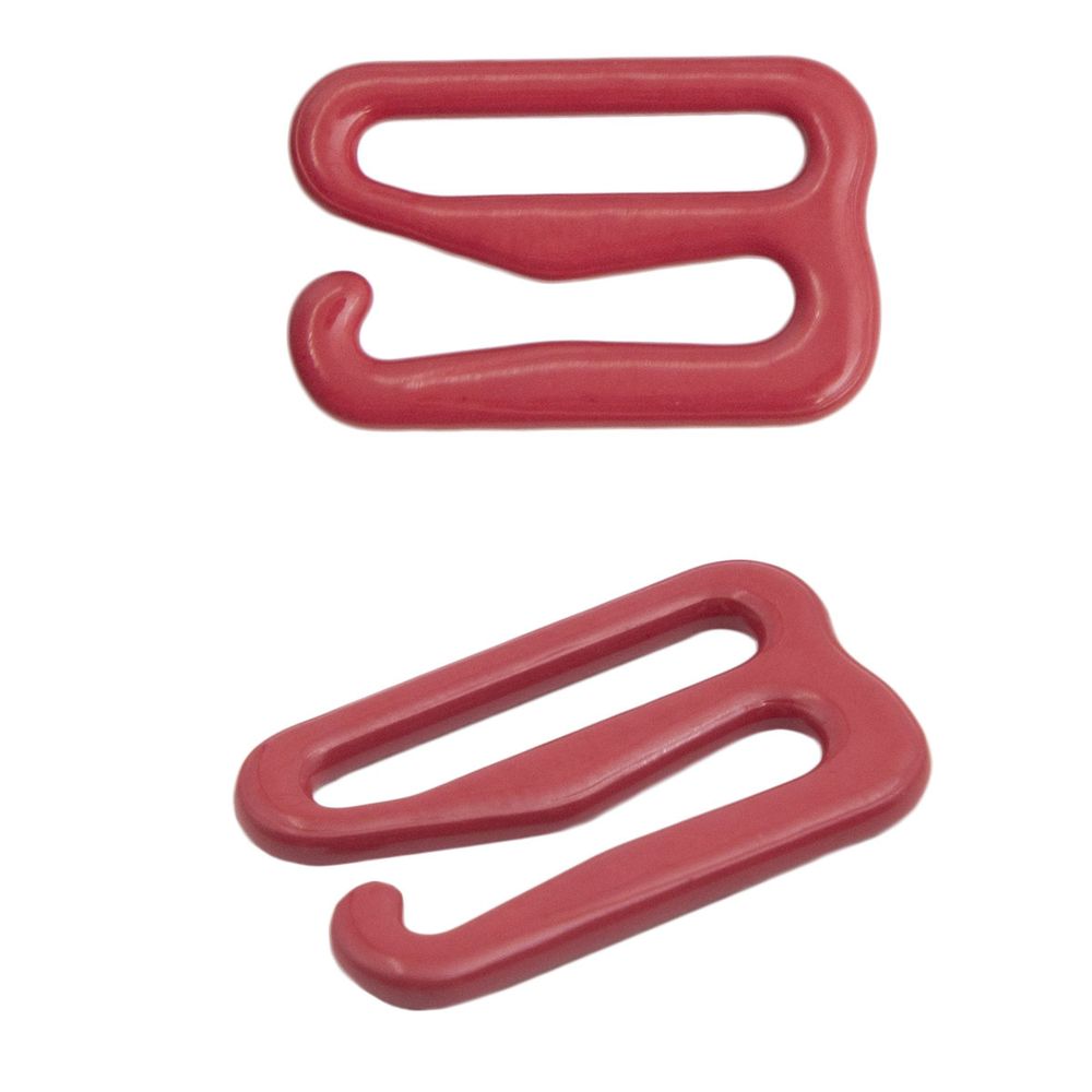 Крючки для бюстгальтера металл 8.0 мм, C520 т.красный, 100 шт