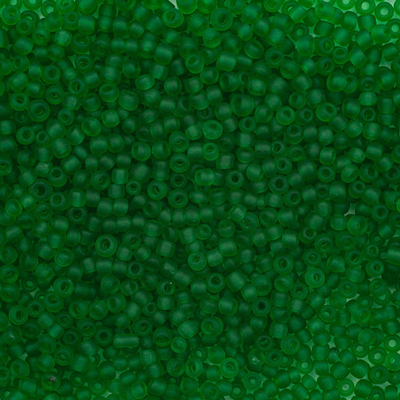 Бисер Astra&Craft 11/0 (2.1 мм), 500 г, цв. M7В зеленый/прозр.матовый