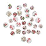 Украшения декоративные пуговицы деревянные Цветочки-лепесточки №3, 15-18 мм, 100 шт