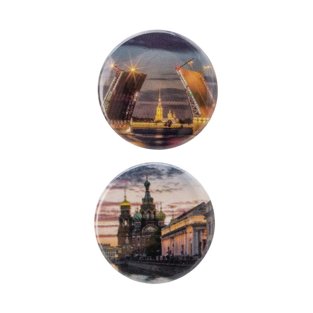 Магнитные игольницы (набор) 25х3 мм, Виды Санкт-Петербурга, 2 шт, Hobby&amp;Pro