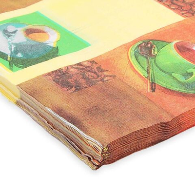 Салфетки 33х33см, 2-х слойные 20 шт/упак (две чашки кофе), JLC-2PLY