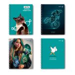 Тетрадь ученическая общая, A5 48 л. на гребне 65 г/м², белизна 100 %, 8 шт, клетка, 01171 МИКС - Мечты сбываются, Светоч Т107