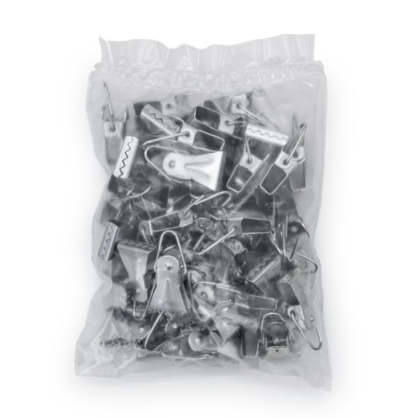 Зажим для штор 28 мм, без кольца металлический ДС, 50 шт