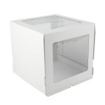 Кондитерская коробка для торта С 3 ОКНАМИ, 30.5х30.5х29 см, S-Chief, BFC-048
