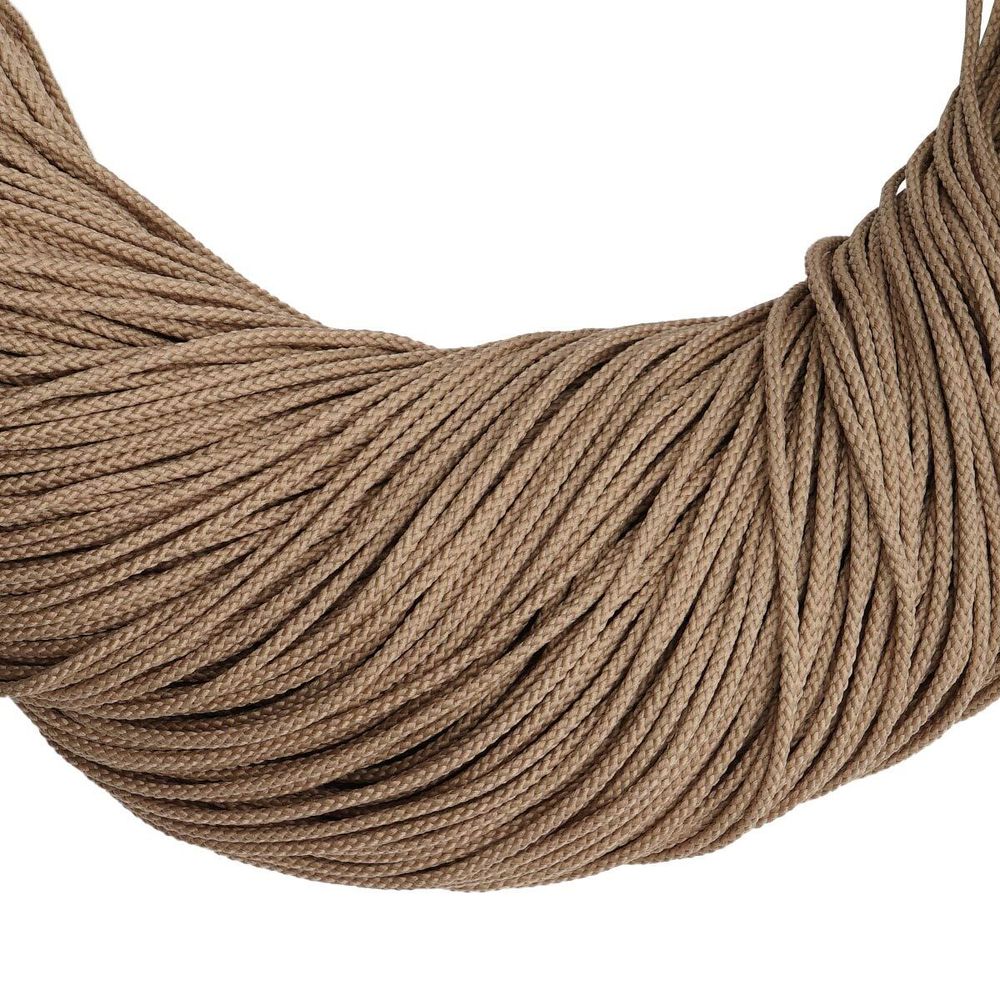 Шнур плетеный ⌀4.0 мм / 200 метров, 014 бежевый