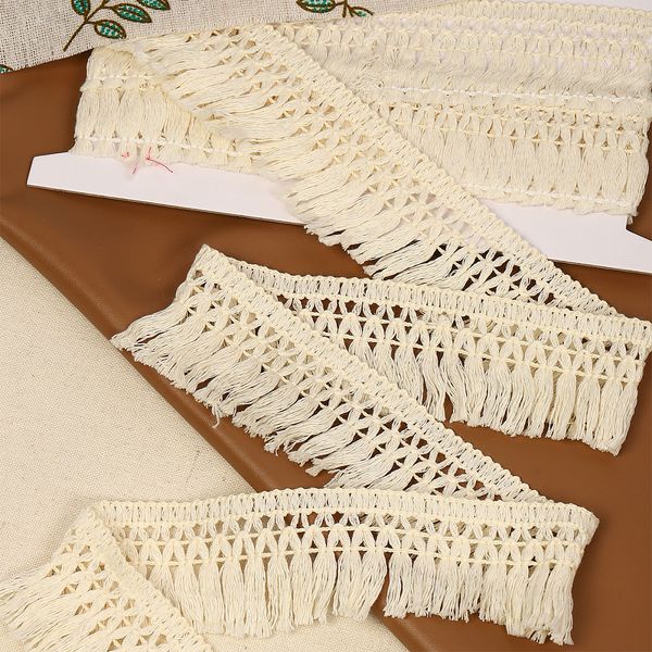 Бахрома отделочная 35.0 мм / 3 метра, арт.2455, цв.натуральный