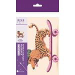 Кристальная (алмазная) мозаика Фрея ALVO-611, открытка, Такса на скейте, 14.8х10.5 см