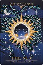 Алмазная (кристальная) мозаика Фрея ALVM-113, магнит Таро. Солнце, 10х15 см