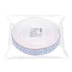 Лента (тесьма) жаккардовая 38.0 мм / 25±1 метров, для пояса, рис 9860 бело/синий №1, Gamma С3822