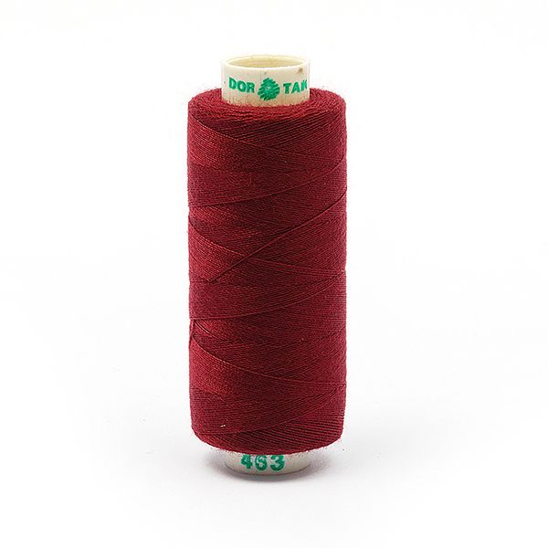 Нитки швейные бытовые Dor Tak 40/2, 366 м / 10 кат., 463 бордовый