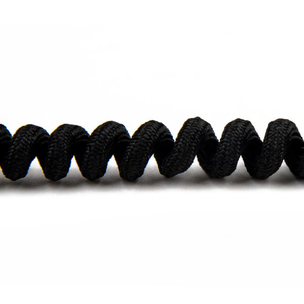 Шнурки Лентяй 14 мм, 90 см, 1 пар(a), черный, Gamma TF-08