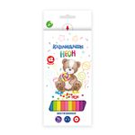 Набор неоновых карандашей NCP-9012 заточенный 8х12 цв, Мишка NCP-9012