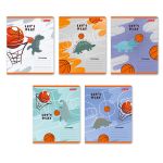 Тетрадь ученическая школьная, A5+ 18 л. на скобе 65 г/м², белизна 100%, 20 шт, клетка, 000709 Давайте играть !, Светоч 18ТЕТк-001