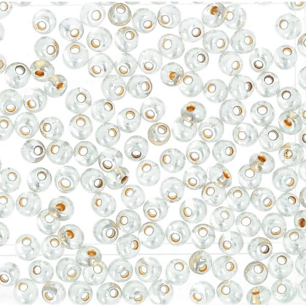 Бисер Toho Magatama 3 (3 мм), 25 г (5х5 г), 0989 прозрачный с золотым центром