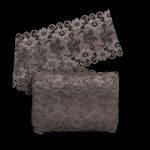 Кружево бельевое эластичное 150 мм / 13.72 м, цв. C072 шиншилла