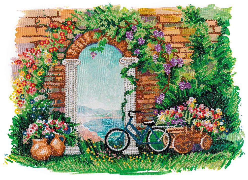 Алмазная (кристальная) мозаика Фрея, на подрамнике Прованс, 40х30 см