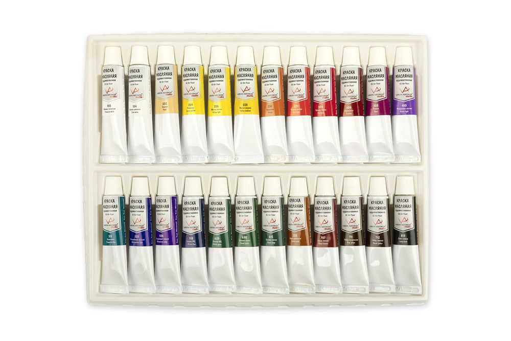 Краска масляная набор 24 цв. 10 мл, Vista-Artista VAOSS-2410