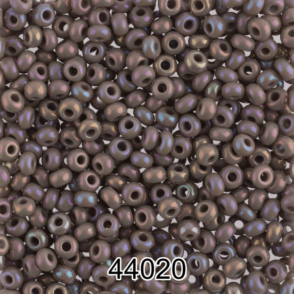 Бисер Preciosa 10/0 (2.3 мм), 500 г, 44020 (Ф280) серый